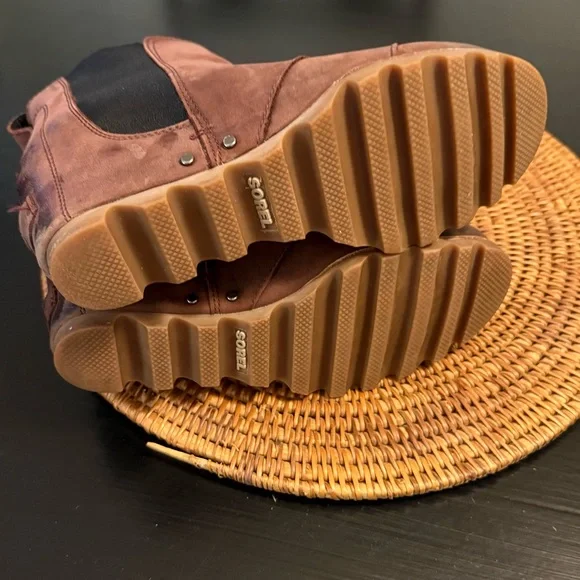 Sorel wedge Brown Ankle Boots size women’s 9 - Picture 10 of 10